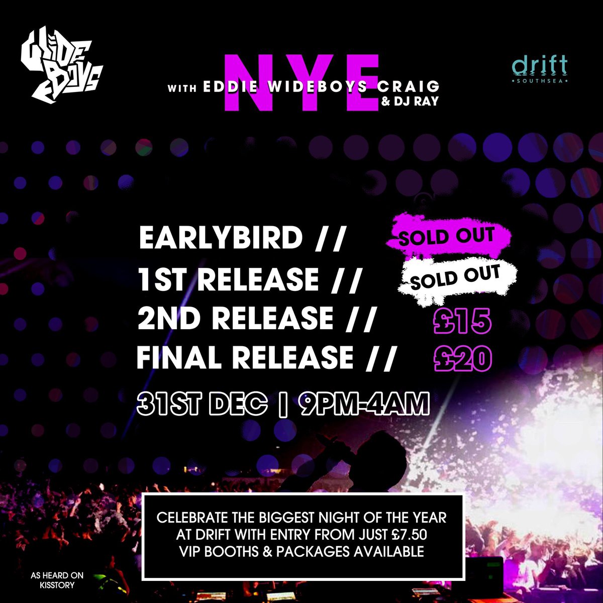 New Years Eve @driftsouthsea bringing in 2024!!!!!!