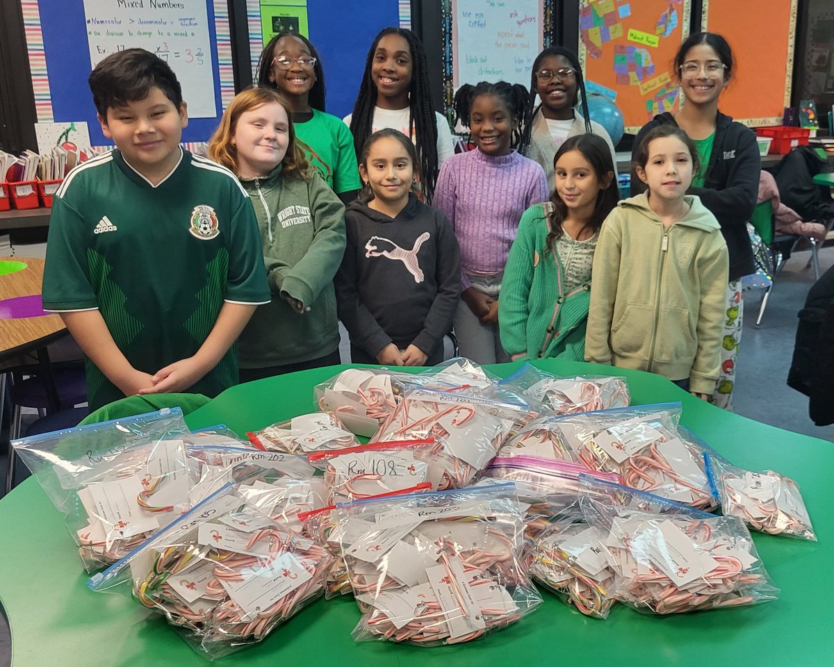 So proud of the Northeast Kindness Club. They sold 637 kindness grams, raising $318.50 for charity! What a great way to ring in the holidays. <a href="/MsMosley8/">Miss Mosley</a> #BeEvergreen #KindnessMatters