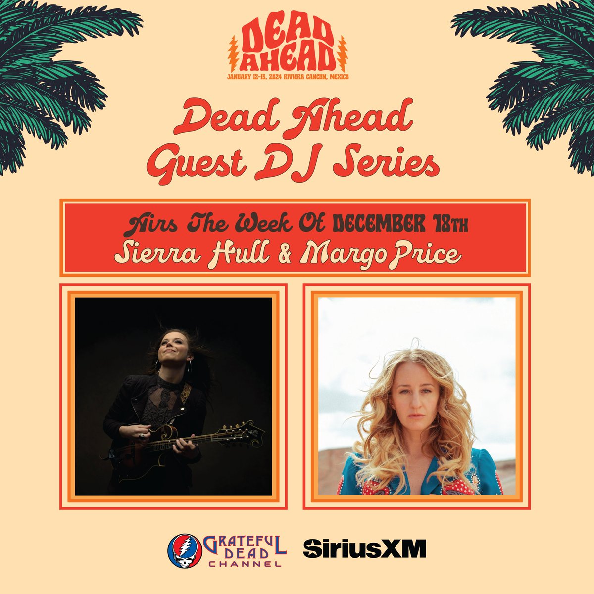 Tune into the Grateful Dead Channel again this week for our #DeadAhead Guest DJ series! This week Sierra Hull & Margo Price are at the helm.