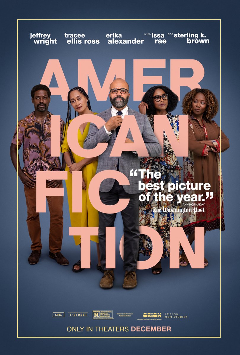 Don't miss #AmericanFiction Now playing in select theaters! Additional cities opening this Friday!!