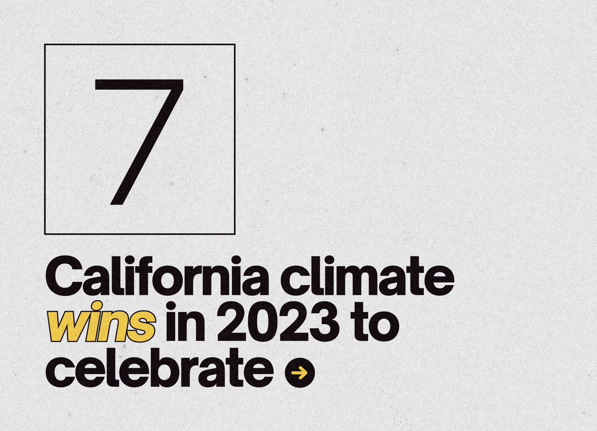 2023 is almost over! (can you believe it?) Here are 7 of the top climate victories to celebrate —🧵