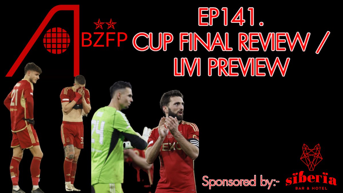 The ABZ Føøtball Pödcåst ⭐⭐🇸🇪 (@abzpodcast) on Twitter photo 🚨🚨EP141 - OUT NOW.
Sponsored by <a href="/SiberiaAberdeen/">Siberia Bar & Hotel</a>
🔴 Hampden review;
⚪️ Where to now?
🔴 Livi preview
LINKS -> linktr.ee/abzfootballpod… 🚨🚨EP141 - OUT NOW.
Sponsored by <a href="/SiberiaAberdeen/">Siberia Bar & Hotel</a>
🔴 Hampden review;
⚪️ Where to now?
🔴 Livi preview
LINKS -> linktr.ee/abzfootballpod…