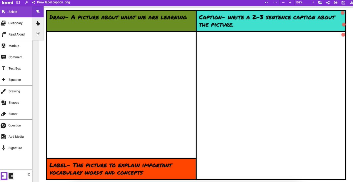 mrshowell24's tweet image. 🎨📝 Use the drawing tool in @kampiapp to create pictures related to their learning, then label and caption them. A fun and creative way to demonstrate understanding! #EdTech #Creativity #LearningByExample
kami.app/w5V-6Pg-bEh-PVY