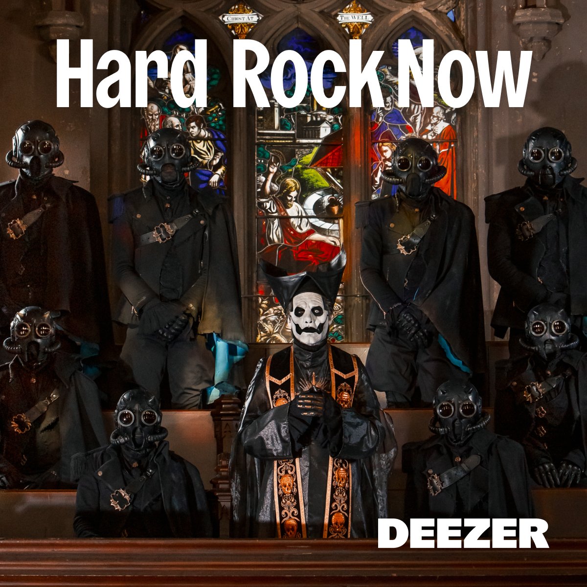 [MESSAGE FROM THE CLERGY] We wish to inform you Ghost is on the cover of @Deezer's Hard Rock Now playlist. Thank you for your support. i.ghost-official.com/HardRockNow