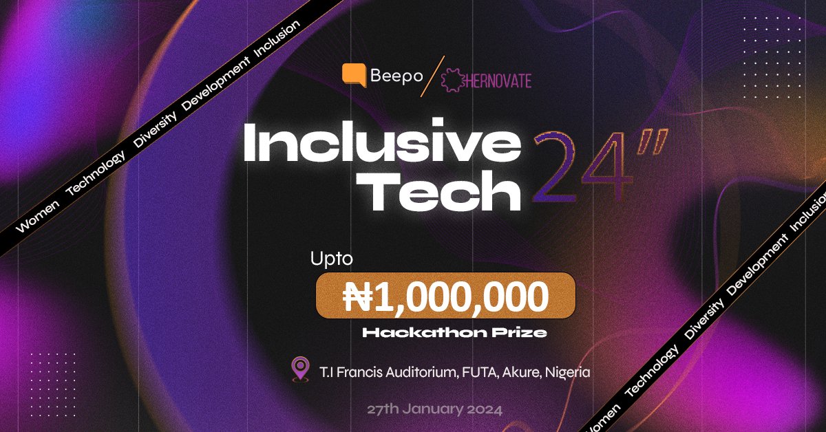 🌟Inclusive Tech 24'

Immerse yourself in an empowering showcase and conversation in Akure with #Hernovate! Discover the essence of inclusivity in tech and its pivotal role in fostering widespread adoption within web3 and the expansive tech landscape.

At 'Inclusive Tech 24,' we…