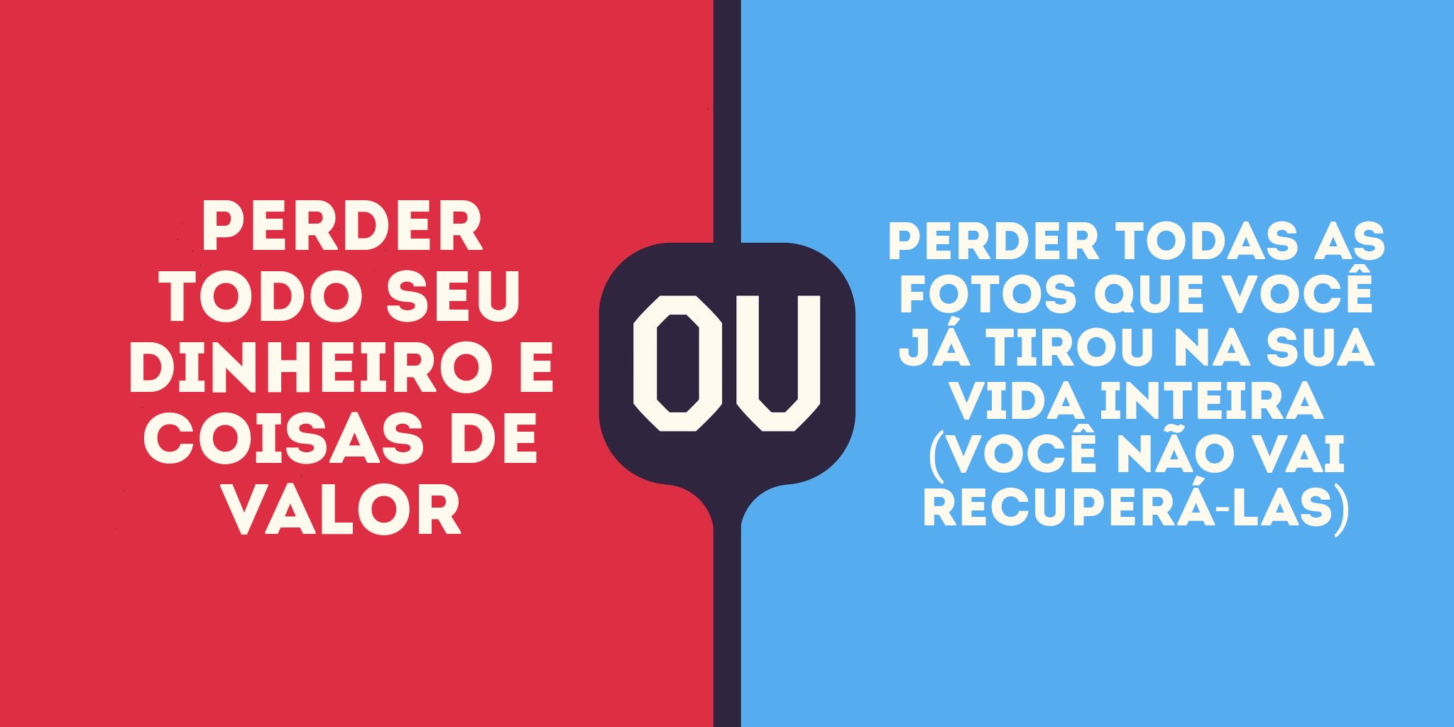 O QUE VOCÊ PREFERE? 