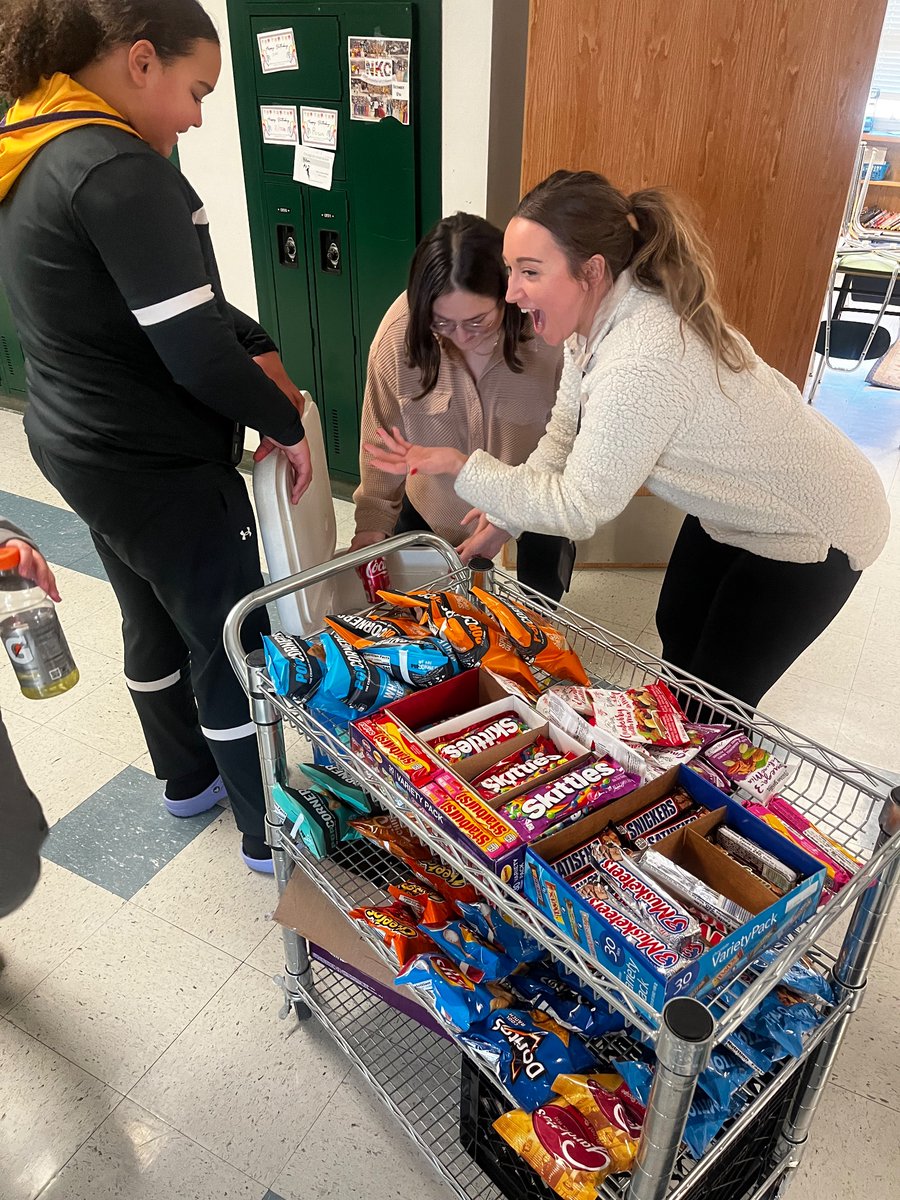 Spreading some holiday cheer! Treats for staff as well as some students helping with odds and ends around the building. Love my job and getting to teach students the joy of giving back!