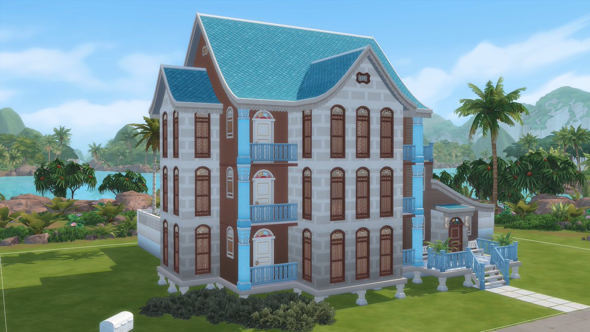 Thank you to everyone who made it to my stream today, we finished this beauty! 

The VOD is available here:
twitch.tv/@velvettb if you'd like to see me decorating floors 2 & 3!

I'll get this playtested & up on the gallery soon - will post again when it's up!
#sims4forrent