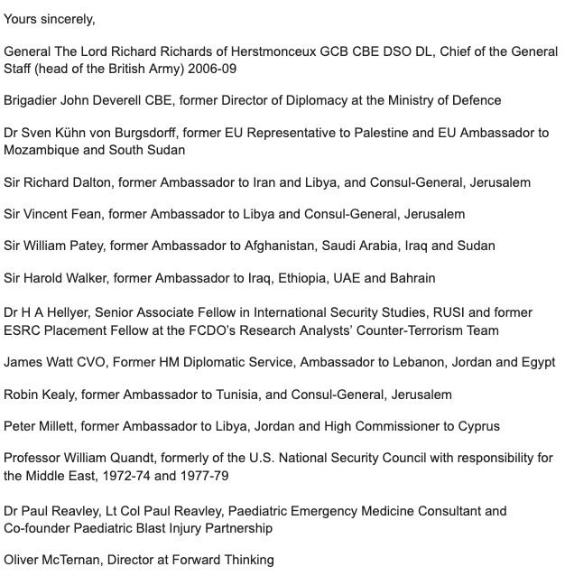 Ahead of today's vote, a group of foreign policy and military experts, including a former chief of the UK Armed Forces, are calling on @David_Cameron to support an immediate ceasefire at the UN Security Council. Not doing so will equal an abdication of political and moral duty.