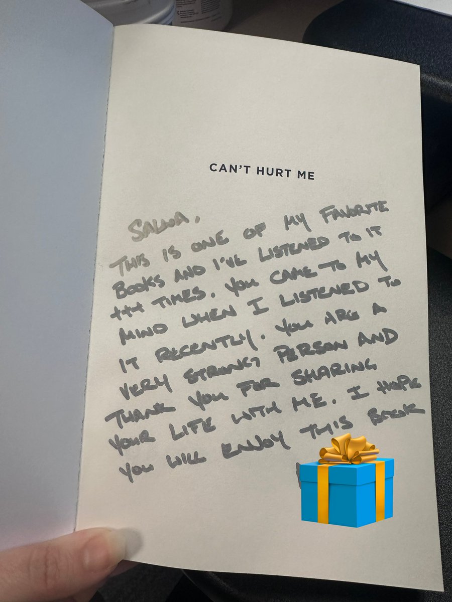 One of my colleagues gave me this book. I’m so grateful to have such supportive colleagues in my #work_life.
#book #cant_hurt_me #David_Goggins