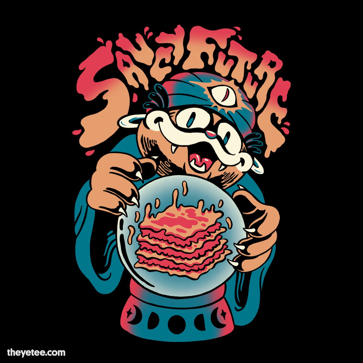 「Gaze deeply into the marinara... Designe」|The Yetee 🌈のイラスト