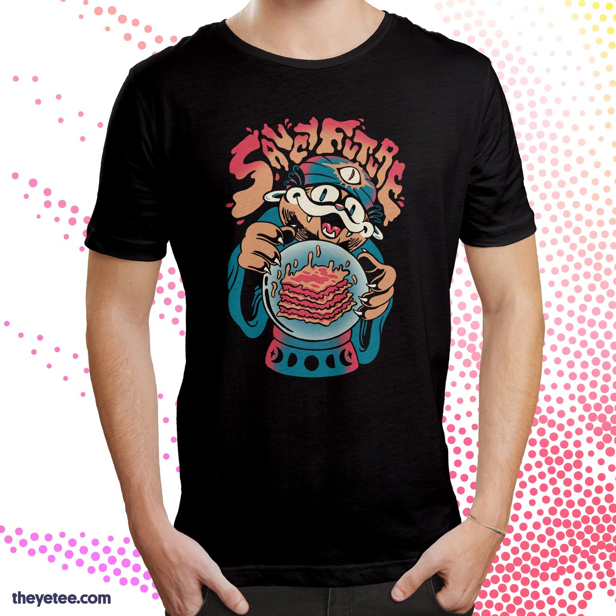 「Gaze deeply into the marinara... Designe」|The Yetee 🌈のイラスト