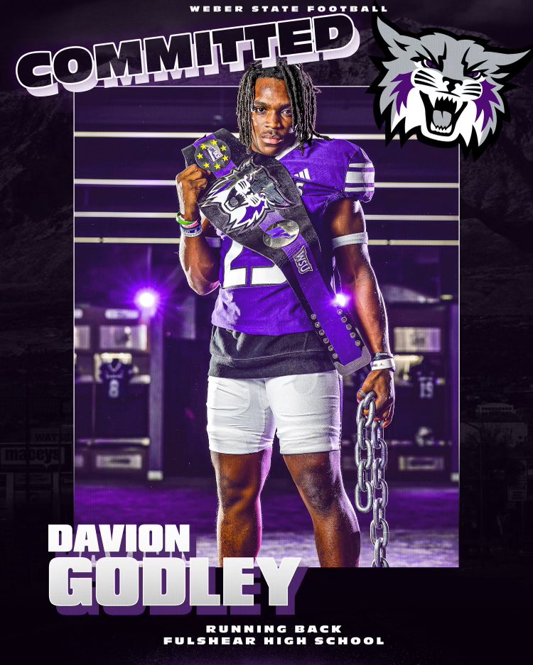 After an amazing official visit, I am excited to announce my commitment to Weber State University! Truly blessed to continue my dream of playing college football! Thank you <a href="/mmental7/">Mickey Mental</a> <a href="/CoachConley66/">Robert Conley</a> <a href="/weberstatefb/">Weber State Football</a> <a href="/coachcodutti/">Coach Codutti</a> <a href="/Meggett_Tron/">Coach Davin Meggett</a> <a href="/Coach_DJones/">Coach DJ™</a>