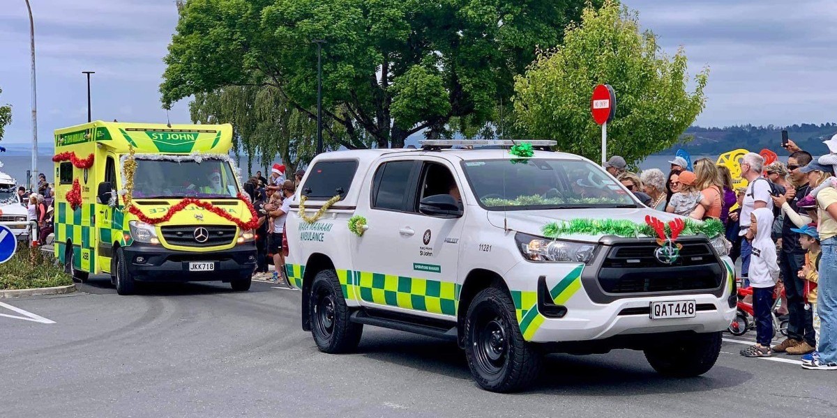 Some of our amazing team in the community from different Christmas parades up and down the country 🎄 🎅 #Christmas #Santa #Holidays #Festive #StJohn #Community #Local #Parade