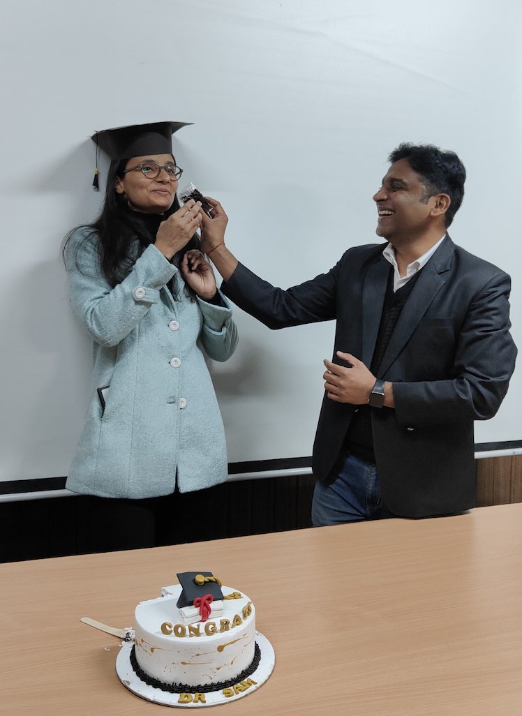 SBS Lab (@sbslab_iiserm) on Twitter photo Dr. Samriti it is! Heartiest Congratulations to Dr. Sam <a href="/SamritiMankotia/">Samriti Mankotia</a> for a successful #PhD defense🥳. Also congratulations to Dr. Santosh <a href="/santosh7bhai/">Santosh Satbhai</a> for the 1st PhD from lab! Cheers <a href="/SamritiMankotia/">Samriti Mankotia</a> 🎉P.S.- we'll keep troubling you,like always,Yours truly-SBS lab members🙃 Dr. Samriti it is! Heartiest Congratulations to Dr. Sam <a href="/SamritiMankotia/">Samriti Mankotia</a> for a successful #PhD defense🥳. Also congratulations to Dr. Santosh <a href="/santosh7bhai/">Santosh Satbhai</a> for the 1st PhD from lab! Cheers <a href="/SamritiMankotia/">Samriti Mankotia</a> 🎉P.S.- we'll keep troubling you,like always,Yours truly-SBS lab members🙃