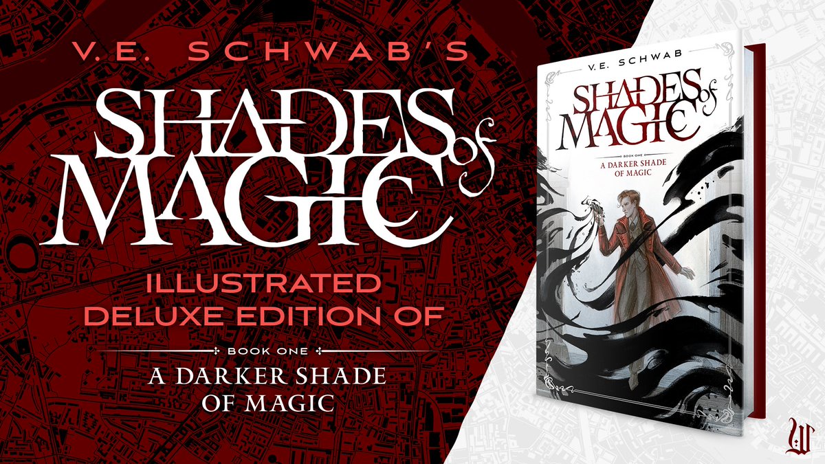 I am beyond excited to announce that I'm officially partnering with @Wraithmarked to get the whole Shades of Magic series done as Illustrated Deluxe Edition hardcovers! Book 1 comes to Kickstarter on Jan 9. Here's the link: kickstarter.com/projects/wrait…