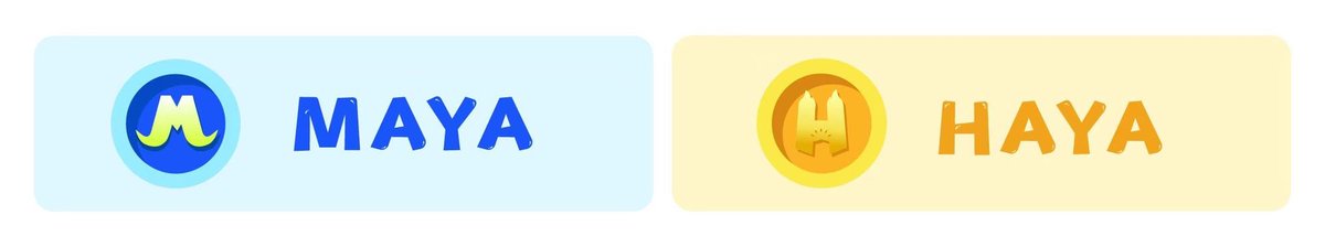 d1eindreams's tweet image. MAYA &amp;amp; HAYA power Mhaya’s ecosystem! 🌐 MAYA governs, tied to game growth. HAYA fuels features, exchangeable for MAYA. 💎🔄 Explore multi-chain support on BNB/Polygon/Arbitrum with a 2.17B total issuance. 🚀🔗 #Mhaya #TokenEcosystem #BlockchainGaming