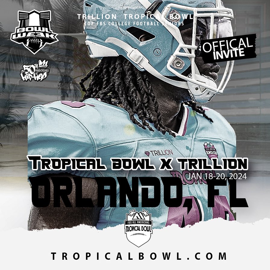 Tropical Bowl invite! @TropicalBowlUSA @FCSBOWL