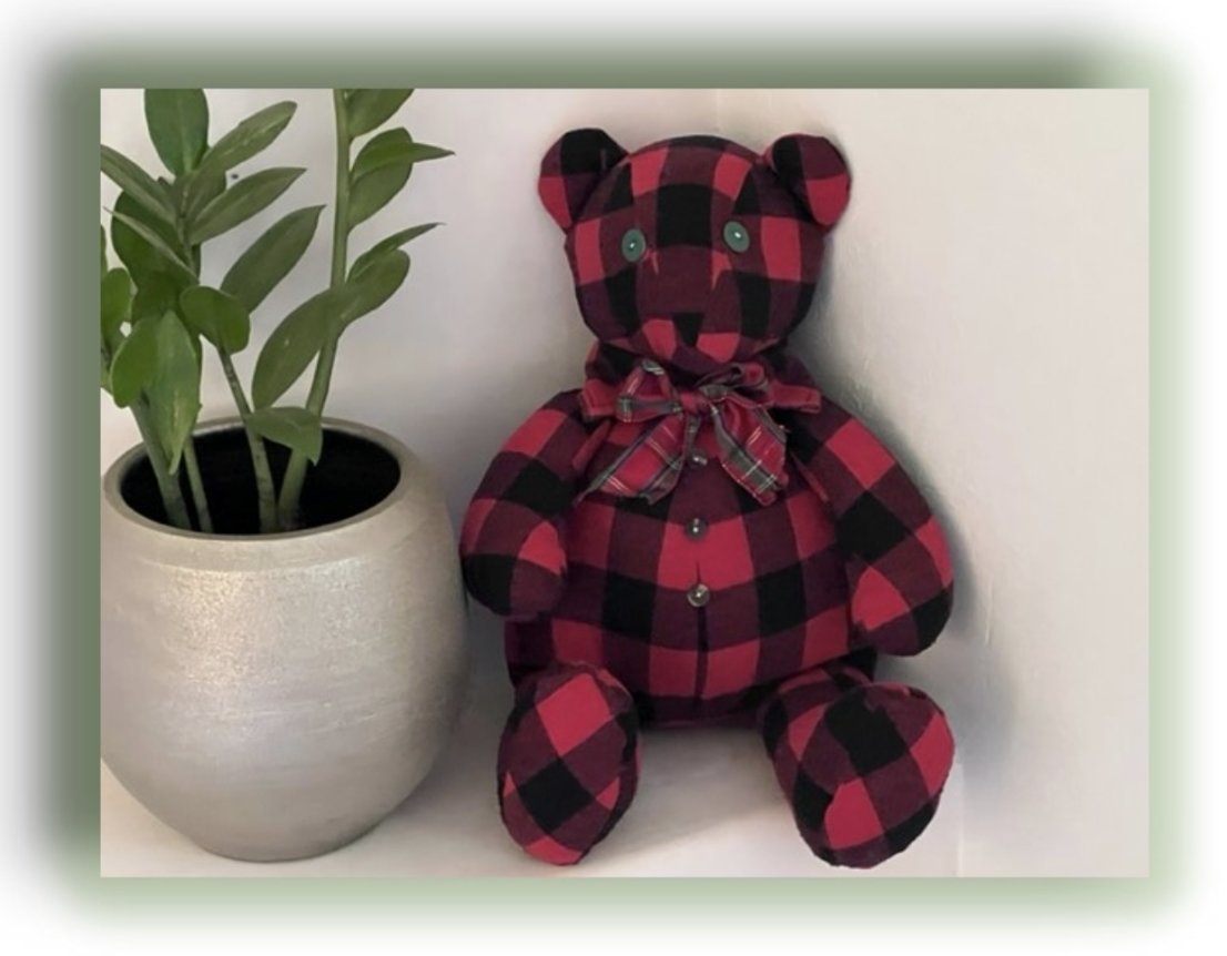 Wrapped in the warmth of cherished memories, our Beloved Bear adorned in red plaid becomes a timeless reminder of love and comfort. Crafted with care, this cuddly companion carries the essence of treasured moments. #BelovedBear #CherishedMemories #HSB