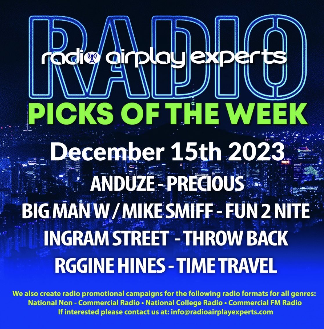 The Radio Airplay Experts pick of the week “Throwback” Ingram Street! From our album “Streetlights” Stream it here! 

music.amazon.com/albums/B0C3WG7…