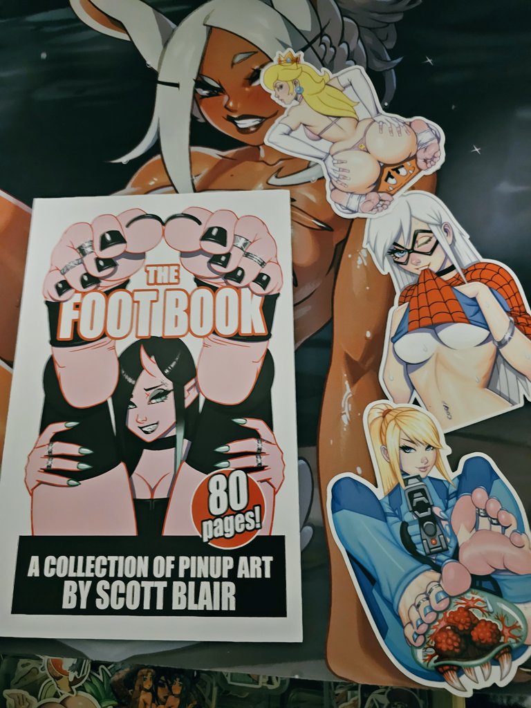 Just came in!! Amazing Stickers! And don't even get me started on the book! @scottblairart
