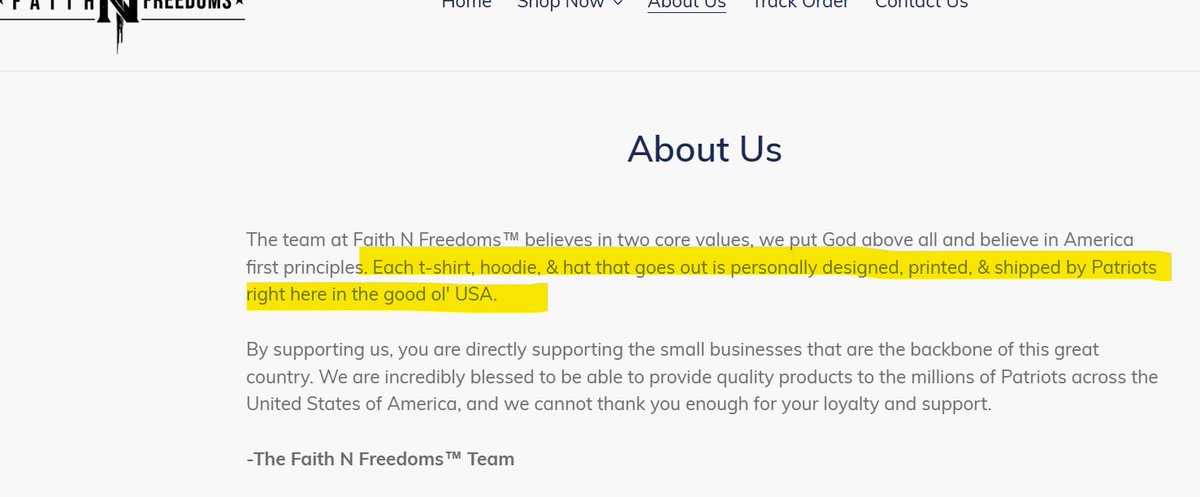 @RealMattCouch BTW... 'FaithNFreedoms dot com' is nothing more than a grift. A Shopify site. Typical Trump grifter.  I feel sure Jesus would whip you right out of the Temple.