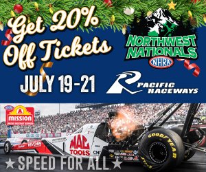 20% discount on 2024 NHRA #northwestnats tickets purchased thru 12/31/23. Holiday discount applies to General Admission & Reserved Seats to the July 19-21 event at Pacific Raceways. Discount does not apply to Premium Grandstand seating or hospitality. nhra.evenue.net/cgi-bin/ncomme…