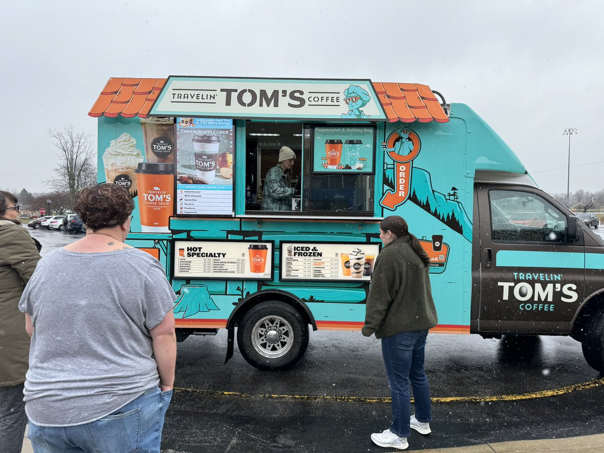 Shout out to <a href="/travelin_toms/">Travelin’ Tom’s Coffee Trucks</a> to helping us give our staff a little afternoon pick me up! #loveourstaff 💙💛