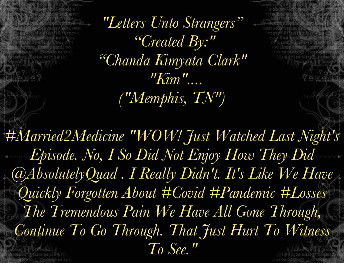 'I Graduated From #TennesseeStateUniversity TOO! I Am From #MemphisTN As Well! I Would Absolutely LOVE To Meet You One Day Soon. I Also Lost My Father and My Brother As Well.' @AbsolutelyQuad @thecarlosking_ #RealityWithTheKing #YouTube