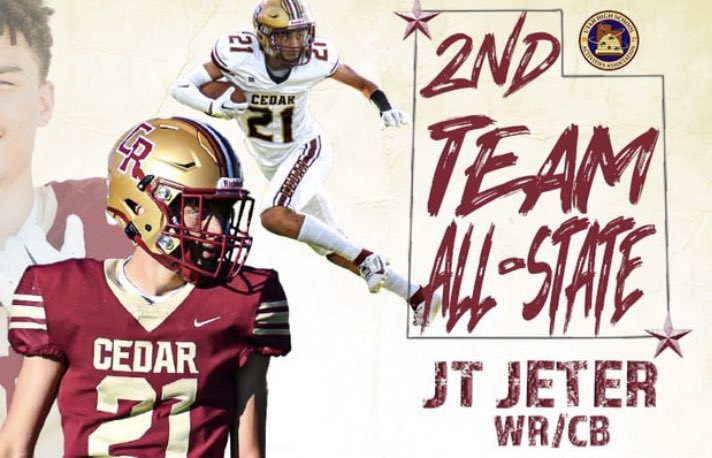 Very grateful to have made 2nd team all-state! I’d like to express my appreciation to my coaches, teammates, and to those who have supported me during my time here in Cedar so far.