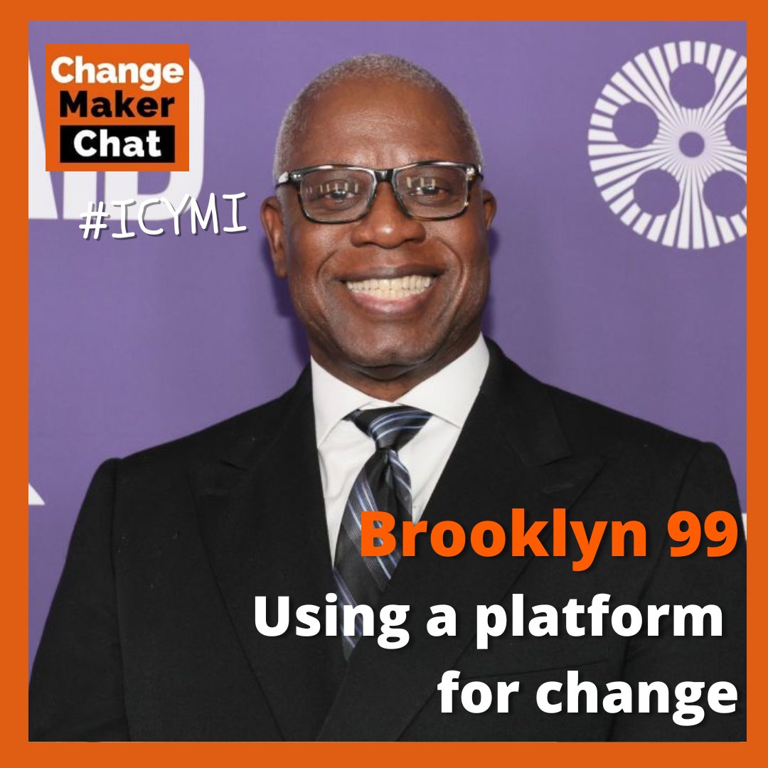 In honour of the magnificent Andre Braugher we are re-releasing this ep about Brooklyn 99 and its amazing work as a changemaking TV show. It features @terrycrews, Phil Jackson and Dan Goor - including Dan with a very loving impersonation of Captain Holt! changemakerspodcast.org/brooklyn-99-ch…