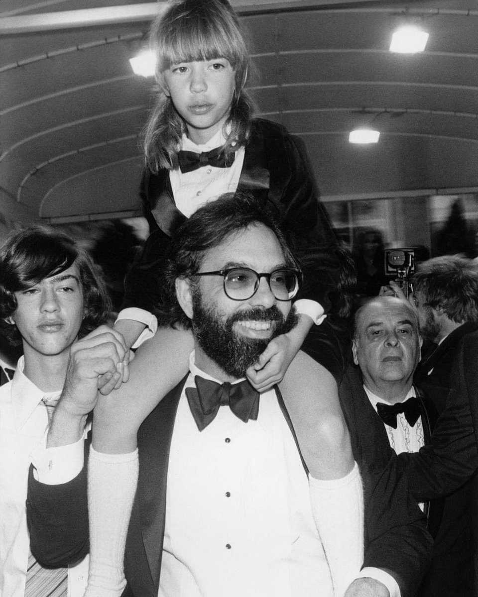 sofia and francis ford coppola at the 32nd cannes film festival in 1979 where apocalypse now won the palme d’or 🤍