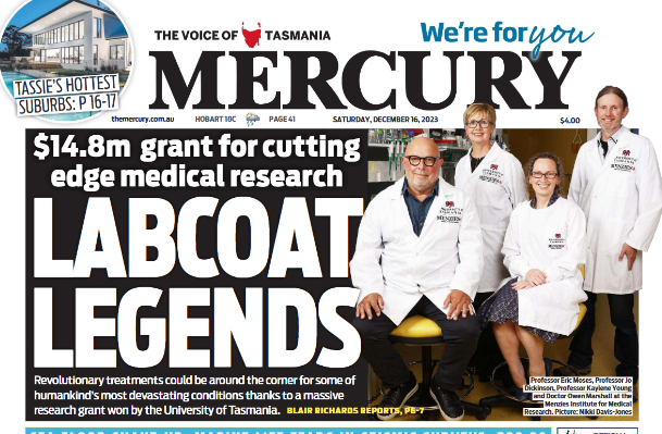 Menzies Institute for Medical Research (@researchmenzies) on Twitter photo Did you see the front page on the weekend announcing record research funding? Read more about it here 👇🏼
utas.edu.au/about/news-and… Did you see the front page on the weekend announcing record research funding? Read more about it here 👇🏼
utas.edu.au/about/news-and…
