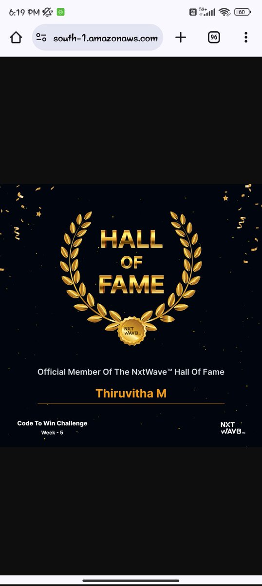 thiruvitha2004's tweet image. Code to win challenge  completed on 16.12.2023 #5week and also one month of coding journey completed successfully.I am happy to be a student of nxtwave.Happy Coding..#codetowinchallenge #nxtwave #ccbp #rahulattuluri
