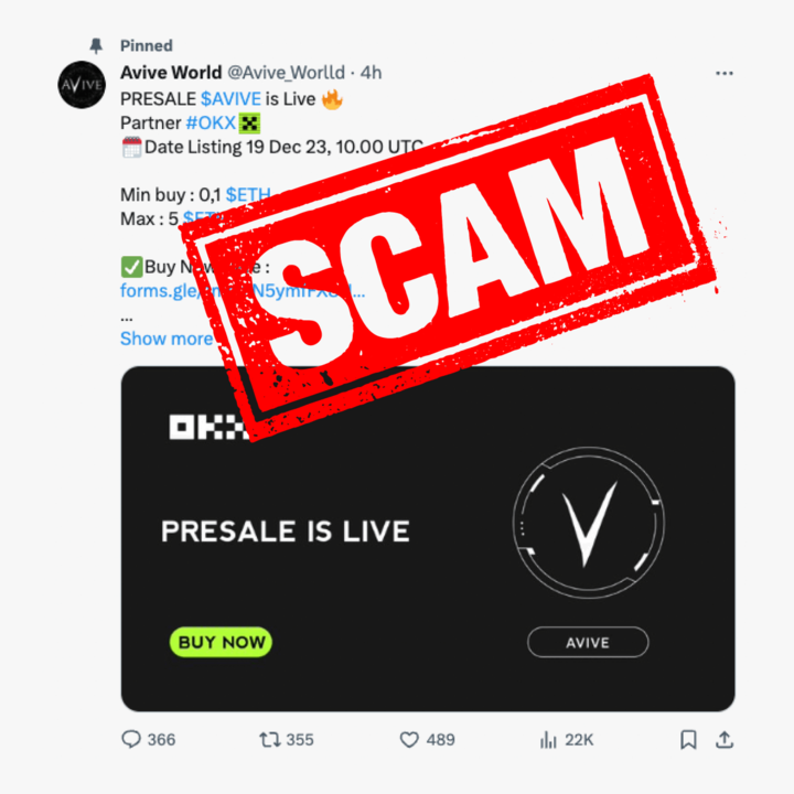 #Avive has no pre-sale! 

Therefore, no whales can dump on your when listing on exchange!

Stay safe 🙏