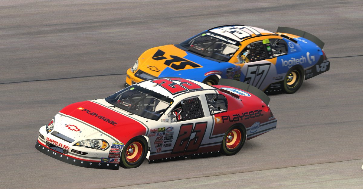 #NEWS: Michael Guest (@MGuest33) flashes past Seth Demerchant (@Merch_N57) for the win at @HomesteadMiami in the final @RealSimRacing Icebreaker Winter Series race of 2023 📸 We're off until January 8. Enjoy the Holidays!
