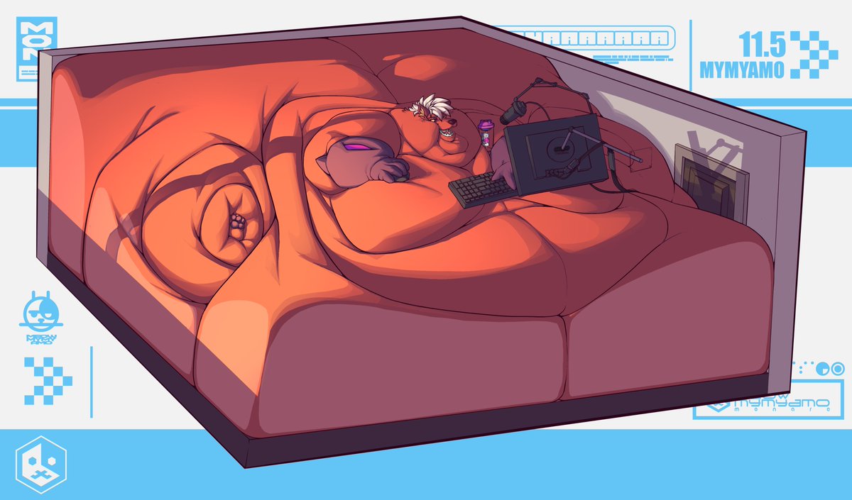 filling up his room as usual smh... commission for @Pyrocynical!