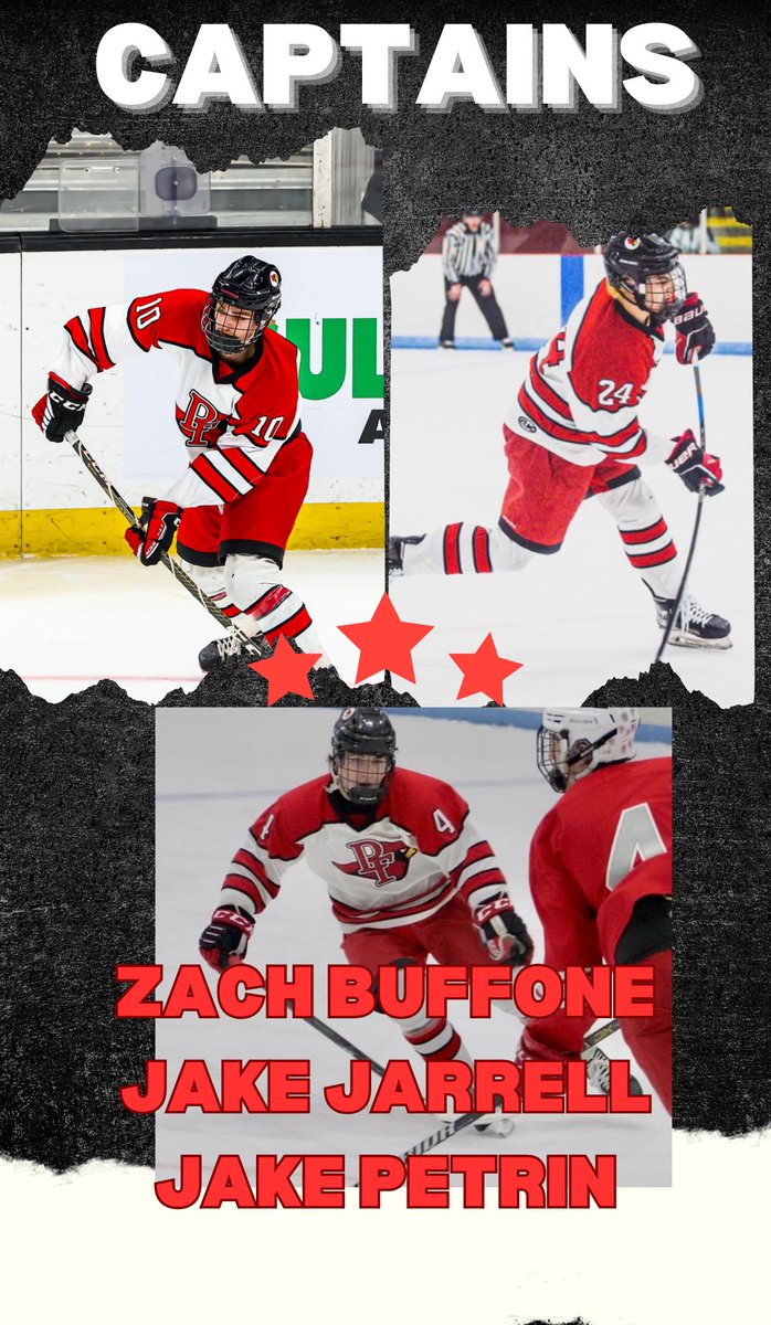Congratulations to #4 Jake Petrin, #10 Zach Buffone and #24 Jake Jarrell on being selected as team captains for the 2023-2024 season! #rollpope