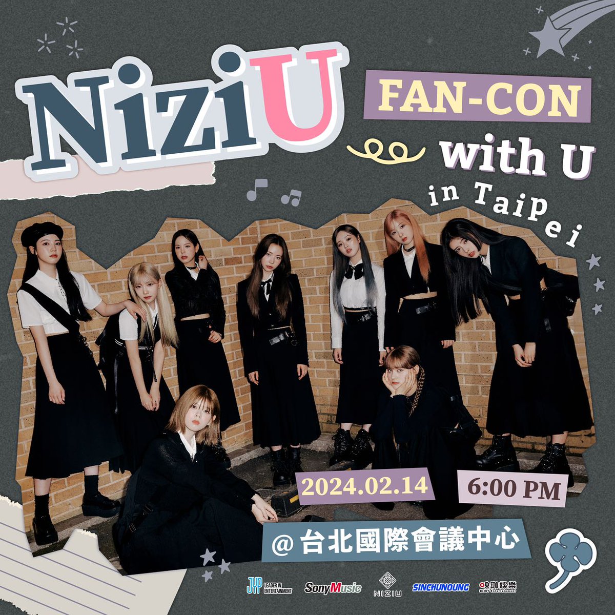 NiziU FAN-CON with U in Taipei Taipei International Convention Center 2024.2.14(wed) 18:00 More Info Coming Soon… #NiziU #WithU