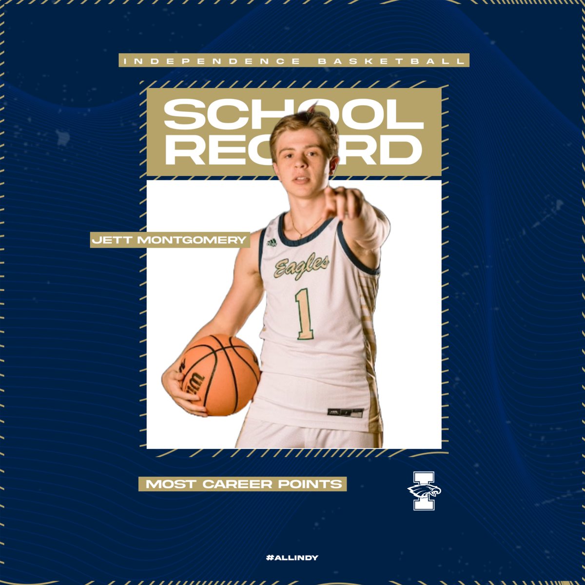 Independence Basketball (@wcsihsbball) on Twitter photo Congratulations to <a href="/jettmont1/">Jett Montgomery</a> on becoming our school’s all-time leading scorer!
#ALLINdy 🦅 Congratulations to <a href="/jettmont1/">Jett Montgomery</a> on becoming our school’s all-time leading scorer!
#ALLINdy 🦅