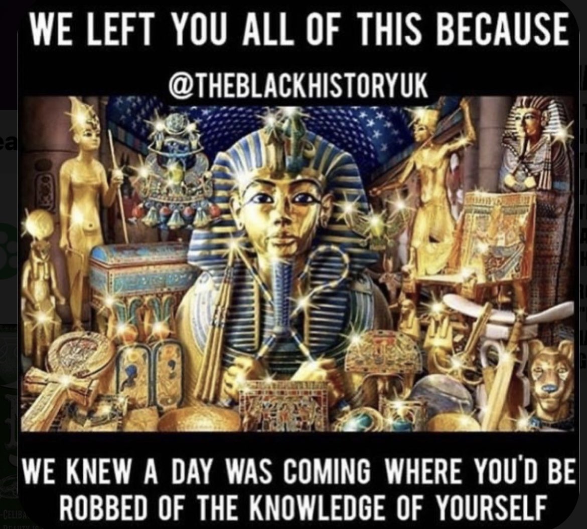 “They Robbed Us Of This Too”….
The MASSES are GREEDY AS FK’ they ain’t happy until they have it ALL! #Woke #BlackHistory #StolenHistory #Pyramids