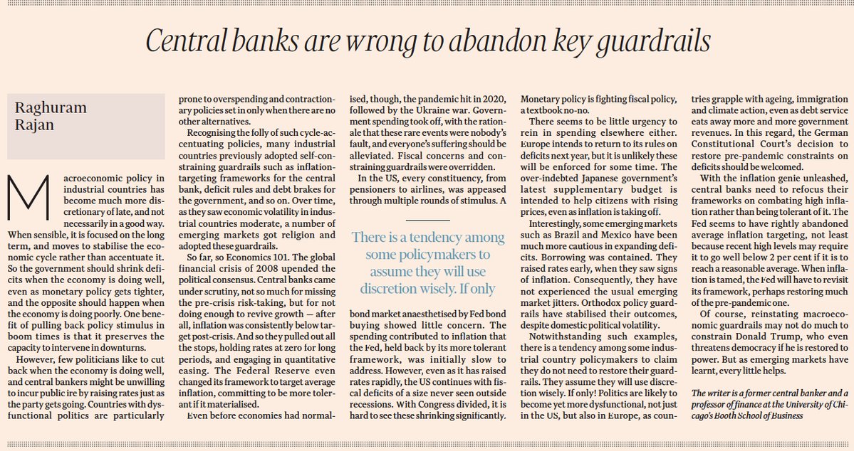 DivaJain2's tweet image. This fellow was advising Indian Govt to borrow and spend during COVID. Industrialized countries did just that and now he is criticizing them for fiscal profligacy. There are charlatans and then there are economist charlatans :)
