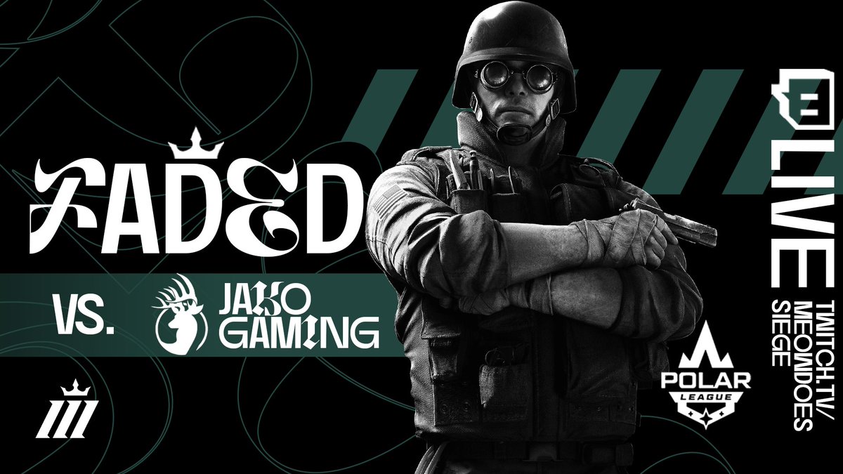 TeamFADEDeu's tweet photo. [#GameDay]

Tune in to Gameday 3 of @Polar_League_ this Wednesday at 20:00 against @xJaKoGaming 🤍 . Watch along 🔴 Live on https://t.co/rQL4j1KS8Y. See you there!

#WashedAndFADED /// https://t.co/44o5OJgbjt