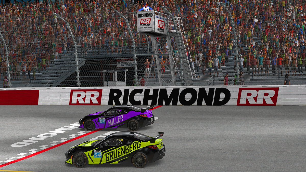 That's all she wrote! It was @JamesMRacing who took the checkered flag at Richmond, while @Matt_Gruenberg wins the 3ROC Series Championship! #DropTheHammer