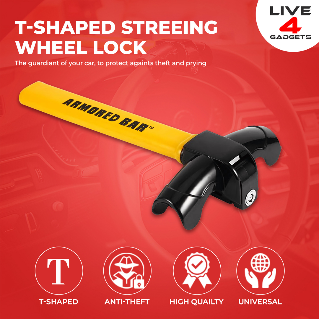 Enhance your vehicle's security with this T-shaped steering #wheellock, deterring potential thieves and ensuring your peace of mind.
Live4gadgets
Web: live4gadgets.com

#tshapedlock #steeringwheellock #carsecurity #antitheftdevice #vehicleprotection #autosafety
