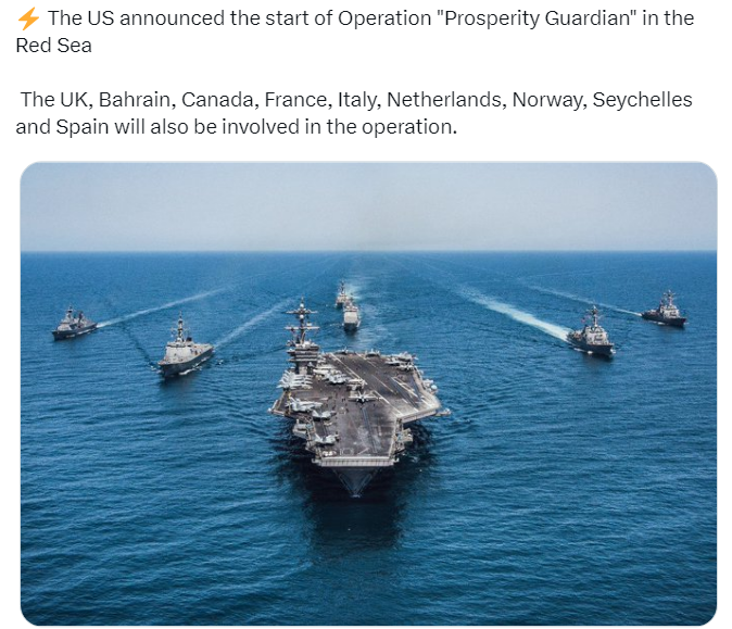 US announces operation "Try to keep genocide going, fail, &amp; get my a$$ kicked like in Ukraine, ending Western imperialism forever" #FreePalestine #GenocideinPalestine #Yemen