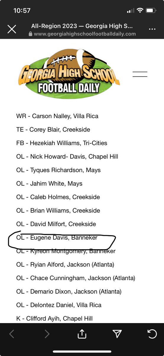 1st team all-region