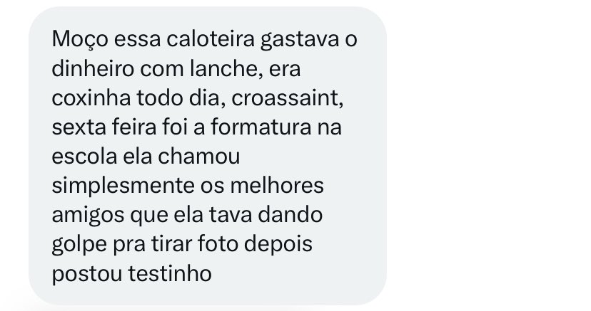 Aluna gastava dinheiro com coxinha todo dia - Foto: Reprodução/X