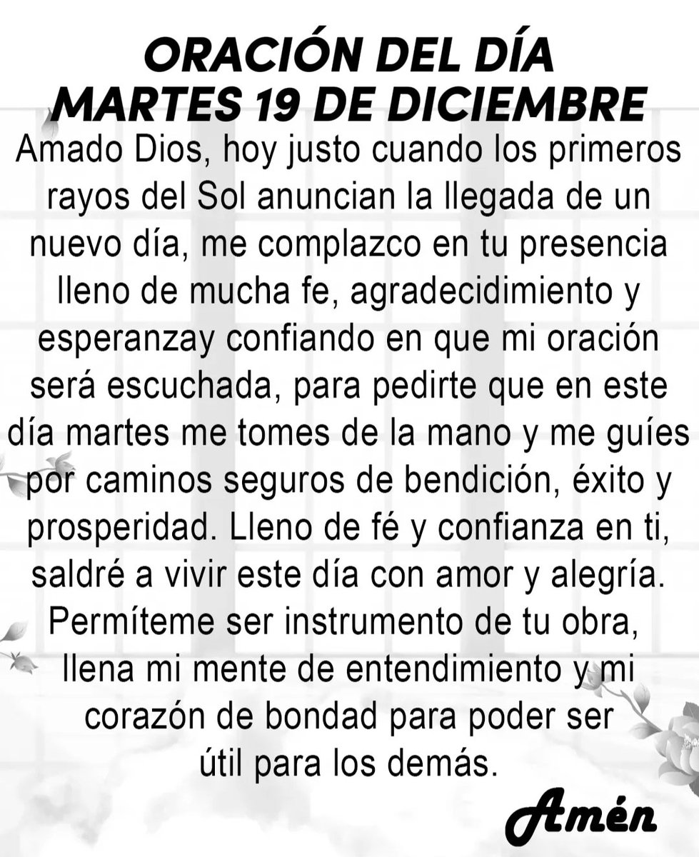 MiOracionDiaria's tweet photo. Oración del día martes 19 de diciembre de 2023 https://t.co/hP3mLwCtIW