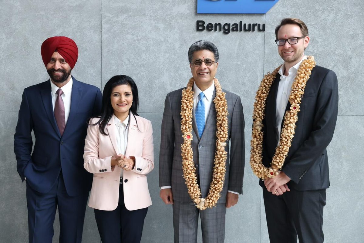 SAP LABS INDIA (@saplabsindia) on Twitter photo An honour to welcome <a href="/PunitRenjen/">Punit Renjen</a>, Deputy Chairperson of SAP SE Supervisory Board and <a href="/thsaueressig/">Thomas Saueressig</a>,
Member of the Executive Board for SAP Product Engineering at #SAPLabsIndia Bangalore today 🪷🙏
<a href="/gangadharansind/">Sindhu Gangadharan</a> <a href="/kulmeetbawa/">Kulmeet Bawa</a> An honour to welcome <a href="/PunitRenjen/">Punit Renjen</a>, Deputy Chairperson of SAP SE Supervisory Board and <a href="/thsaueressig/">Thomas Saueressig</a>,
Member of the Executive Board for SAP Product Engineering at #SAPLabsIndia Bangalore today 🪷🙏
<a href="/gangadharansind/">Sindhu Gangadharan</a> <a href="/kulmeetbawa/">Kulmeet Bawa</a>